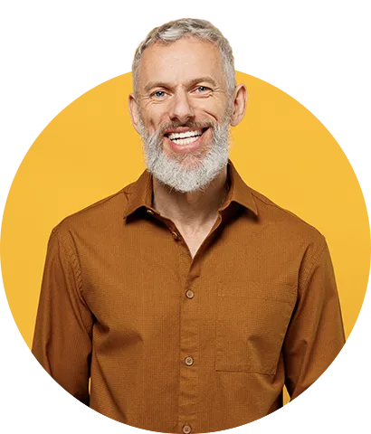 Homme souriant