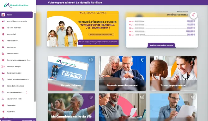 Espace adhérent  La Mutuelle Familiale